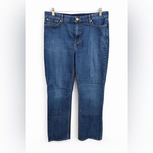 Levi’s 525 Perfect Waist Boot Cut Jeans Size 16 Medium Wash Stretch Denim